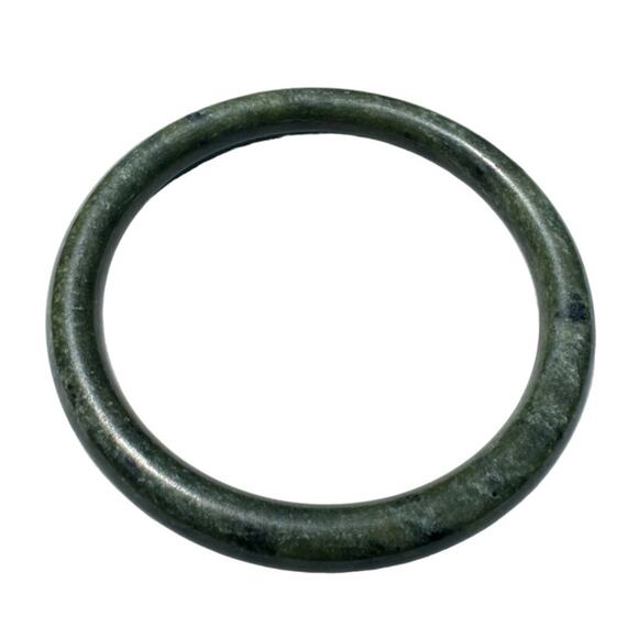 Vintage Jade Bangle Carved Bracelet Estate - 196 Carats - Picture 1 of 8